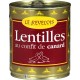 Le Revelois Lentilles cuisinés confit canard