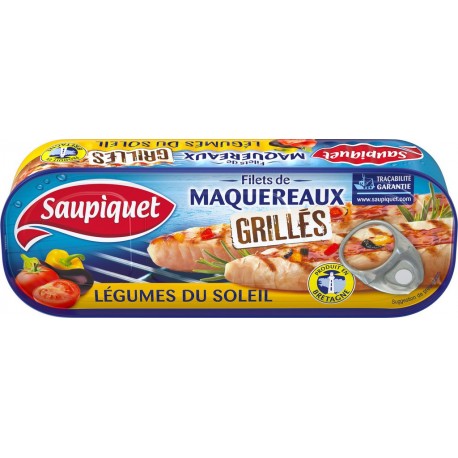 Saupiquet Filets de maquereaux grillés légumes du soleil 120g