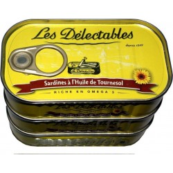 Les Delectables Sardines à l'huile de tournesol