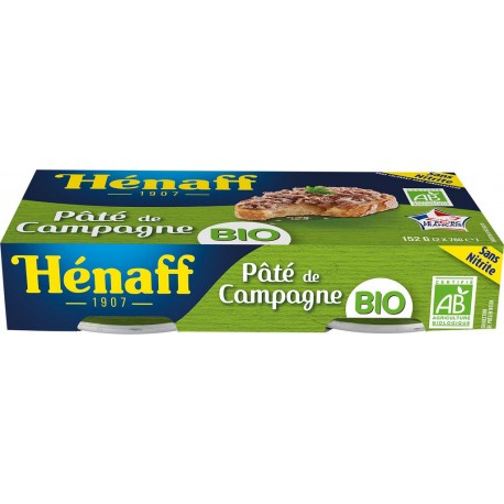 Henaff Pâté de campagne VPF Bio