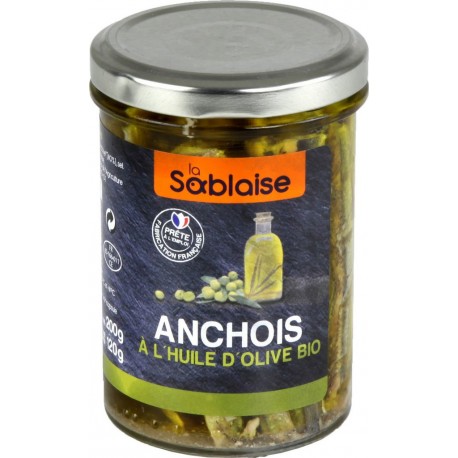 La Sablaise Anchois à l'huile d'olive bio