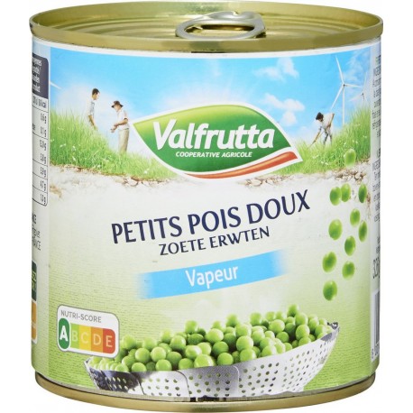 Valfrutta Petits pois doux vapeur