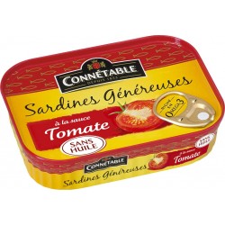 Connetable Sardines à la sauce Tomate sans huile 140g