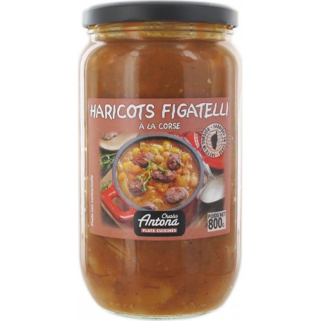 Charles Antona Plats cuisinés Figatelli aux haricots