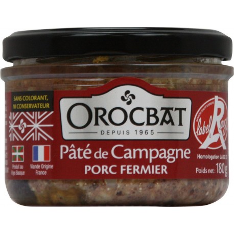 Orocbat Pâté campagne Label Rouge