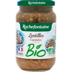 Rochefontaine Lentilles cuisinées aux petits légumes Bio