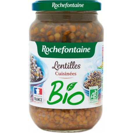 Rochefontaine Lentilles cuisinées aux petits légumes Bio