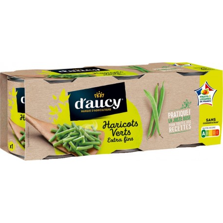 D Aucy Haricots verts coupés extra fins D'AUCY