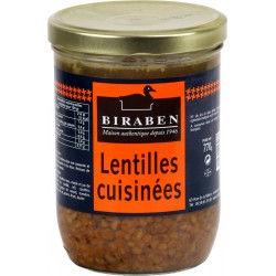 Biraben Légumes cuisinés lentilles