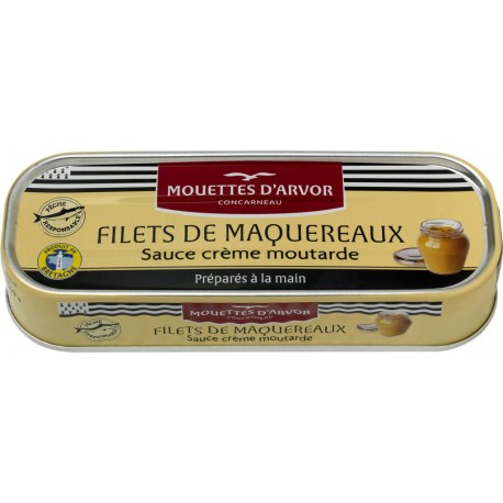 Mouettes d'Arvor Filets de maquereaux crème moutarde 169g