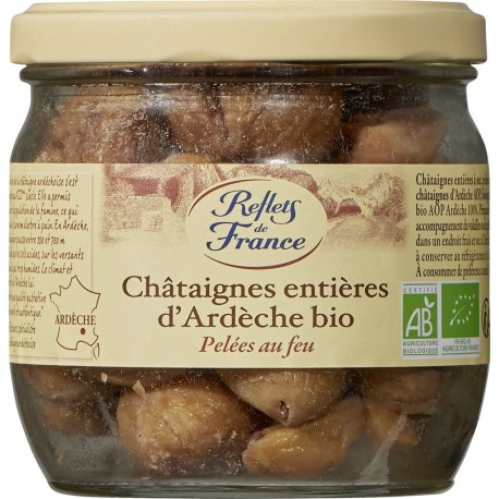 Reflets De France Châtaignes bio entières d'Ardèche 210g