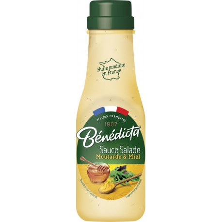 Benedicta Sauce salades moutarde & miel 290g