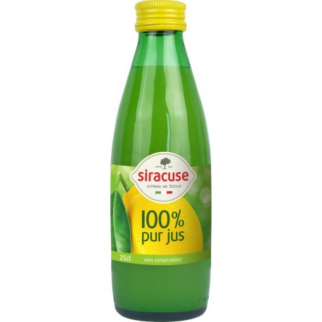 Siracuse Jus de citron pur jus de Sicile