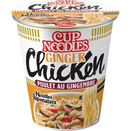 Cup Noodles Soupe de nouilles Japonaises Poulet en cup Nissin