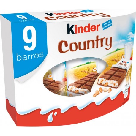 Kinder Country Barres chocolatées céréales