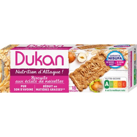 Dukan Biscuits aux éclats de noisettes sans sucres ajoutés