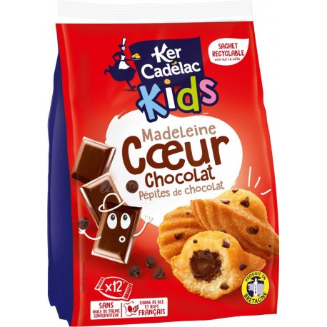 Ker Cadélac Ker Cadelac Madeleine cœur chocolat 360g