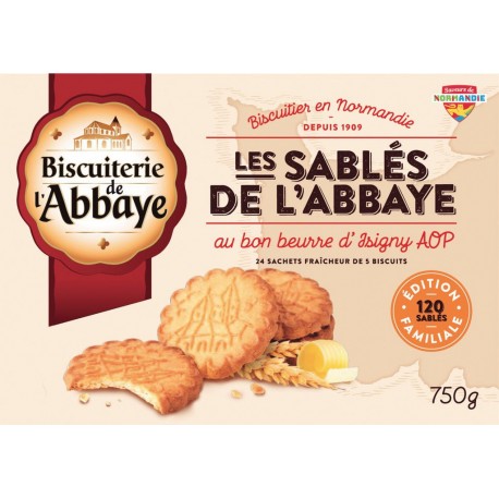 Biscuits sablés au beurre Biscuits L'ABBAYE