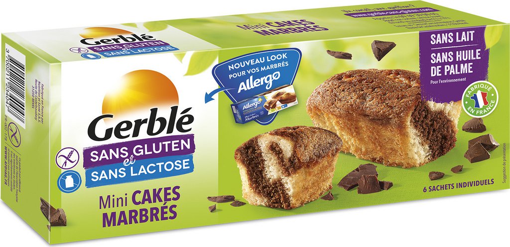 Gerble Mini cakes marbrés sans gluten & sans lactose - DISCOUNT