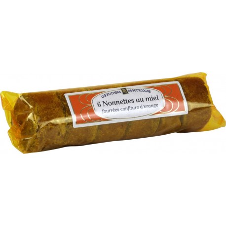 Les Ruchers De Bourgogne Gâteaux nonnettes miel/orange 200g