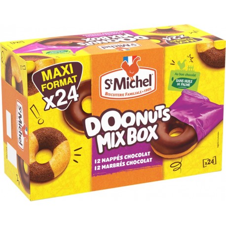 St Michel Gâteaux Doonuts marbrés 720g