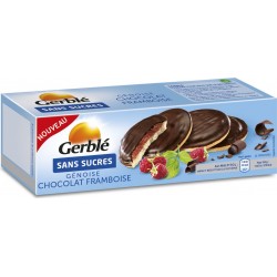 Gerble Biscuits génoise chocolat framboise sans sucres