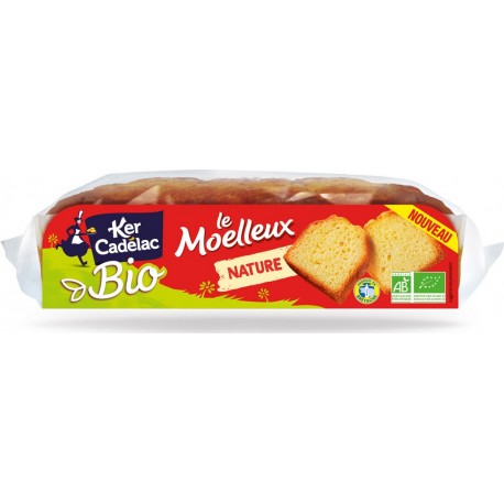 Ker Cadélac Ker Cadelac Gâteau bio moelleux nature 350g