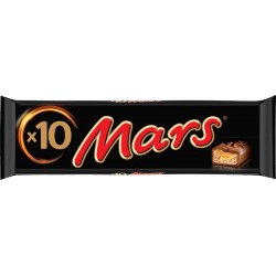 MARS Barres chocolatées fourrées au caramel 10x45g 450g