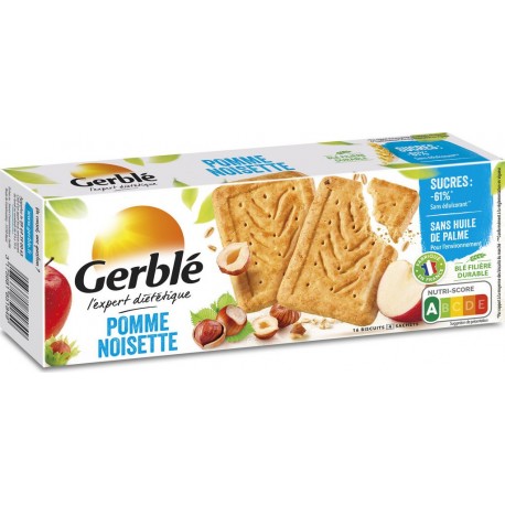 Gerble Biscuits pomme noisette sucre réduit