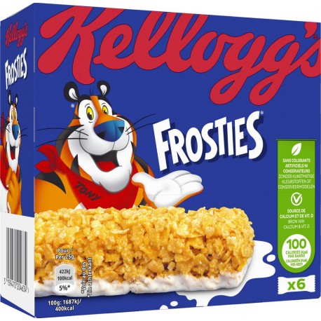 Barres céréales Frosties KELLOGG'S x6 25g