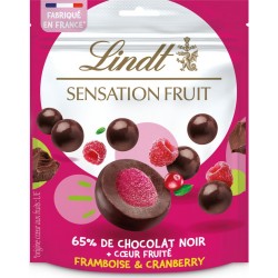 Lindt Chocolat noir framboise & cranberry 160g