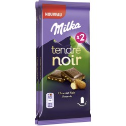 Milka Chocolat tendre noir amande