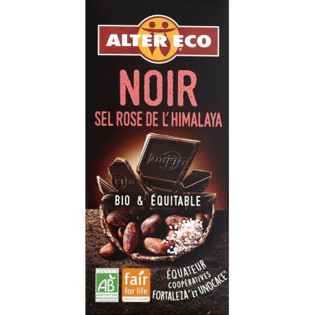 Alter Eco Chocolat bio noir à la pointe de sel