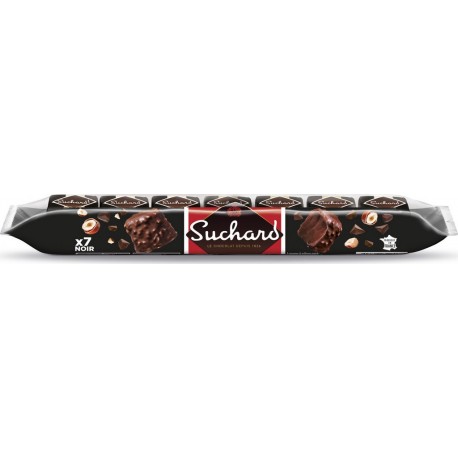 Suchard Rochers au chocolat noir aux éclats de noisettes x7 35g 245g