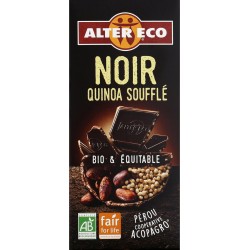 Alter Eco Chocolat bio noir quinoa soufflé