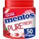 Mentos Chewing-gum PURE FRESH Fraise sans sucres x50 100g