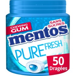 Mentos Chewing-gum Pure Fresh Mint sans sucres x50 100g