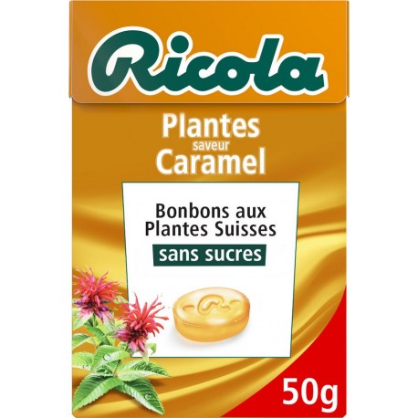 Ricola Bonbons aux plantes saveur caramel sans sucres 50g