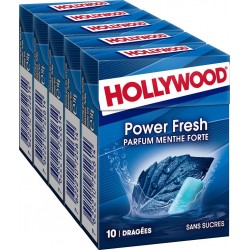 Hollywood Chewing-gum menthe forte s/sucres