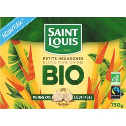 Saint Louis Sucres Bio morceaux pure canne,petits hexagones