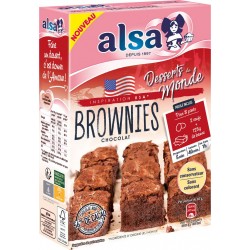 ALSA Préparation gâteau brownies 305g