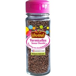 Vahine Décoration alimentaire Vermicelles Saveur Chocolat 65g