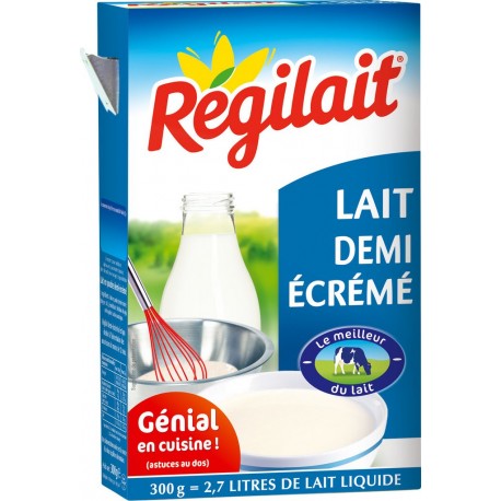 Régilait Lait demi-écrémé en poudre 300g