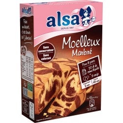 ALSA Préparation gâteau moelleux marbré