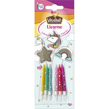 Vahine Bougies licorne