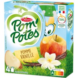 Pom Potes Compotes en gourde pomme vanille POM'POTES