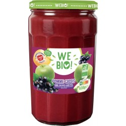 We Bio Compotes Pomme Cassis sans sucres ajoutés Bio !
