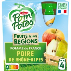 Pom Potes Compotes en gourde pomme-poire s/sucres ajoutés POM'POTES