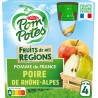 Pom Potes Compotes en gourde pomme-poire s/sucres ajoutés POM'POTES