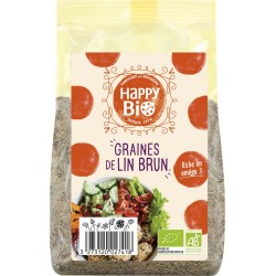 Happy Bio Graine de lin brun bio